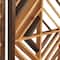 Set of 3 Brown Wood Contemporary Wall Decor 12", 35"